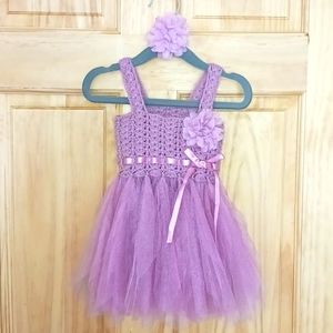 Elly & Emmy "My First Dress-Up" Pink Baby Portrait Dress